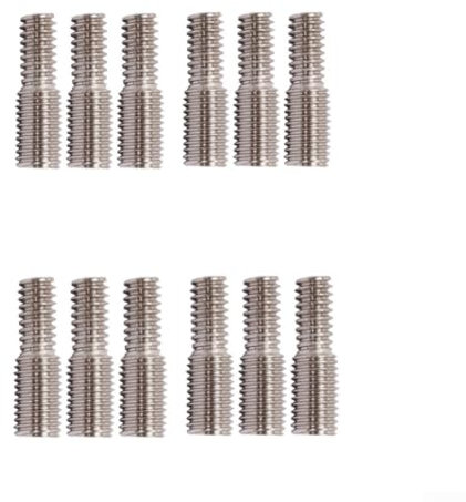 1/4-20 5/16-24 Hanger Bolts Double Head Dowel Screw 7mm to 6mm Screw Adapter for Home Projects(12PCS)