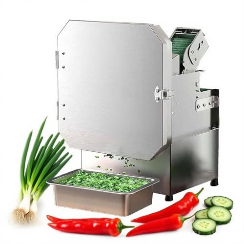 CUTANGELAR Picadora De Hierbas EléCtrica Profesional, Cortadora De Verduras Comercial De 300 W Para Cilantro, Perejil Y Albahaca, Grosor Ajustable De 1,5 A 35 Mm, Para Uso En Cocina.