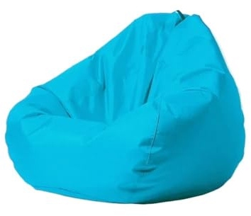 SHBHWS Funda de puf sin Relleno en el Interior para Relajarse en Interiores y Exteriores(Lake Blue,D100cm-cover)