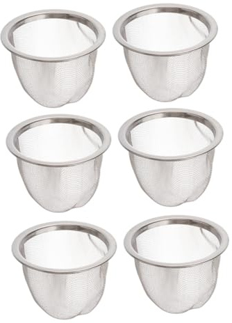 Toyvian 6 Inserts D’Infuseur De Théière En Acier Inoxydable Tea Infuser Réutilisable Filtre Thé Inox Pour Tisane Passoire À Thé Pour Cuisine Et Bureau 1.97 X 1.97 X 1.97 in