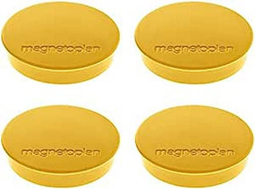 magnetoplan 1664202 Discofix Rundmagnetstandard, gelb