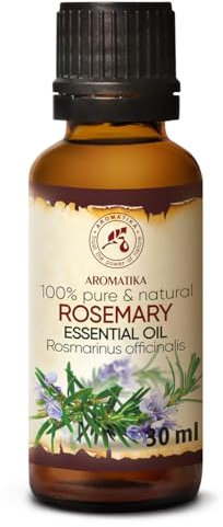 Rosmarin Öl 30ml - Naturreines Ätherisches - Reine & Natürliche Rosmarinöl - Rosemary Spanien - Guten für Beauty - Wellness - Aromatherapie - Aroma Diffuser - Duftlampe