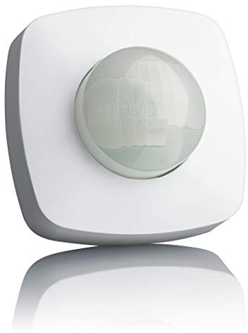 SEBSON 2X Détecteur de Mouvement Extérieur IP65, Montage en Saillie du Plafond, programmable, 20x4m / 360°, LED adapté, Capteur Infrarouge avec 2 Capteurs