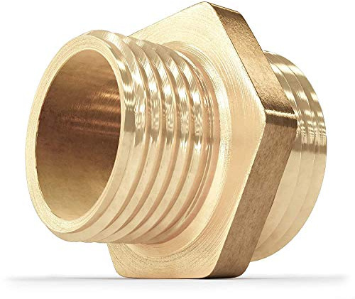 Pipe Fittings Adapter 1 Male x 3/4 Male Threaded Brass Construction NPT Threaded Fittings