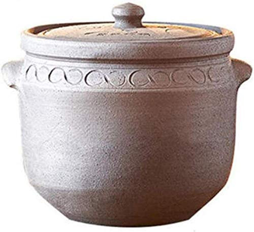 Olla De Cerámica Olla De Barro De Cerámica Olla De Cerámica, Apta para Cocinar Y Tiene Buena Estabilidad Térmica Y Durabilidad, Apta para Gas, Horno, Vitrocerámica Eléctrica-4L