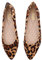 Holibanna Leopard Print Ballet Flat Shoes Women Classic Pointed Low Heel Mules Comfortable Wedding Party Shoes