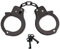 JUNRUI Esposas para Niños, Esposas Metálicas de Juguete con Llave, Esposas de Policía Accesorios, Esposas Profesionales, Seguro y Duradero, Juego de Esposas (Negro)