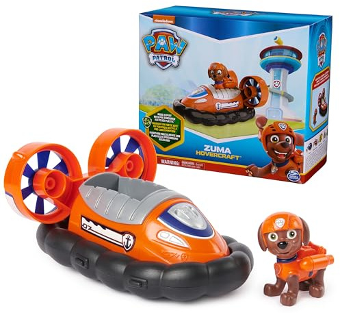 Paw Patrol, Zuma's Hovercraft, Spielzeugfahrzeug mit Sammel-Actionfigur, nachhaltig denkendes Kinderspielzeug für Jungen und Mädchen ab 3 Jahren