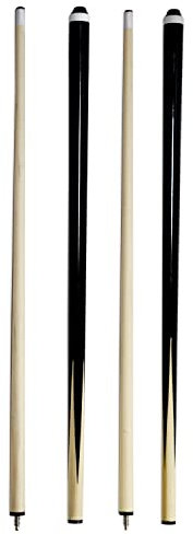 Billardqueue aus Hartholz, 147 cm, 2-teilig, 540 - 595 g, günstige Queues, gut für Haus und Bar, amerikanische Poolspiel-Übungsqueues für Anfänger, 2 Stück