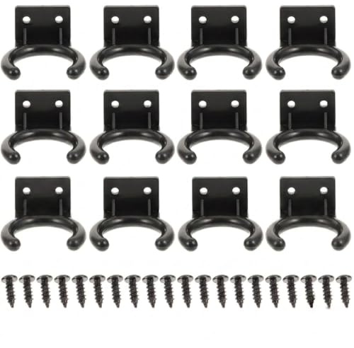 Milisten 12 Stück Mikrofonhaken Mikrofonaufhänger Haken Mehrere Mikrofon-Halter Mikrofonständer Kabelgebundene Mikrofon-Wandaufhänger Produkte Mikrofonhalter Ständer Mic Clip Halter Mic Supplies