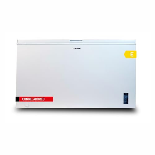 Corberó - Congelador Arcón Horizontal | CCHM418W | 75x141,6x82,5 | Capacidad 418L | Control Electrónico con Display Digital | 2 Cestas Metálicas Extraíbles | Silencioso y Bajo Consumo | Blanco