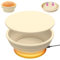 HMGES Heated Banneton Bread Proofing Basket, 9 inch Foldable Multifunctional Silicone Sourdough Fermentation Bowl With Graphene Warmer & Lid, 4 Adjustable Temperature Levels, Non Stick Surface