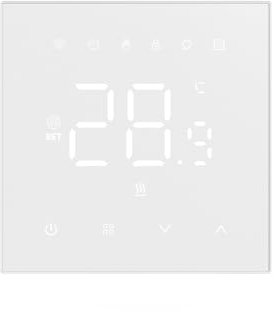 DEWIN Cronotermostato WiFi,16A Termostato WiFi Termostato Smart Cronotermostato da Parete Smart Home Supporta il controllo vocale Alexa o Google Assistant