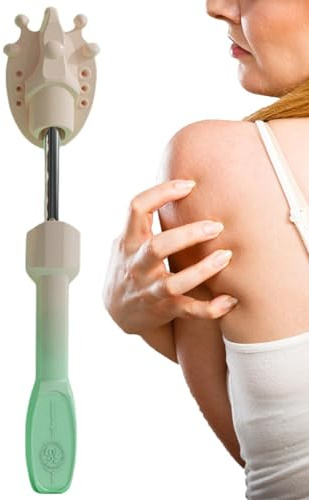 Rascador de espalda – Rascador automático para picazón | Rascador corporal portátil | Rascador de espalda para adultos, mujeres, hombres, cabeza, piernas, espalda, cuerpo, garra ampliada con mango