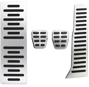 Bremspedal Abdeckung Für Vw Für Golf 5 6 MK5 MK6 MK5 Für Scirocco Für CC Für TIGUAN Für Toureg Auto Pedale Gas Bremse Rest Pedal Abdeckung Fußstütze Pedale(MT with Rest)