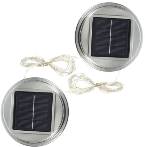 jojofuny 2pcs Solar Ball Light Cover Replacement for Garden Patio Decor Outdoor Solar Light Part Jar Covers for Gazing Balls and Lanterns