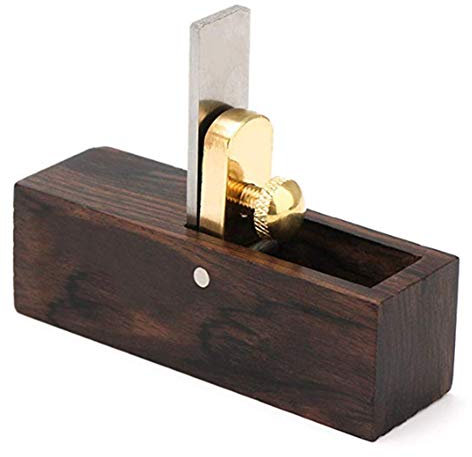 Cepilladora de madera, mini cepillo de madera, cepillo de mano de ébano de 3 pulgadas, hoja de acero de alta velocidad, 90 grados, herramientas manuales for alisar madera de carpintero