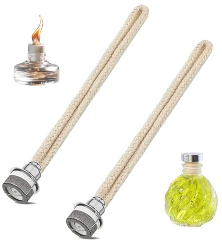 2 Pièces Mèche de Remplacement Lampe à Brûleur,Mèche de Rechange pour Lampes Parfumées,Mèche de Rechange pour Lampes à Huile Avec Brûleur,Accessoire de Lampe Catalytique,Pour Diffuseur Maison Bureau