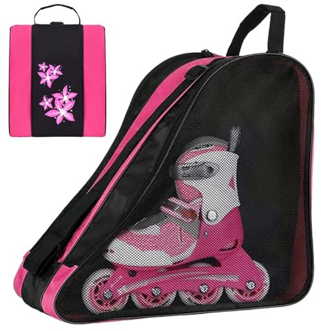 Eiskunstlauf-Aufbewahrungstasche: Robuster Rollschuh-Organizer mit mehreren Taschen, tragbare Tragetasche | Halterung für Skateboard-Ausrüstung