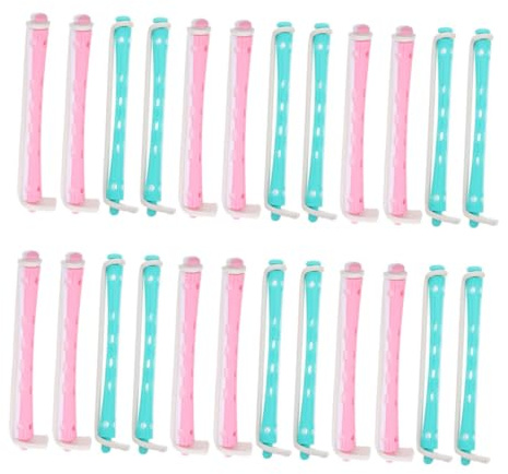 IWOWHERO 24 Stück Lockenwickler für Damen aus Pp mit Gleichmäßiger Wärmeverteilung und Minimalem Haarschaden für Einsatz zu Hause und Professionelles Styling