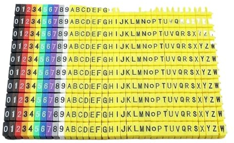 Marcadores de cables,Marcador numeración,100/150PCS Mangas marcador identificación Cableado eléctrico(M 1 A z)