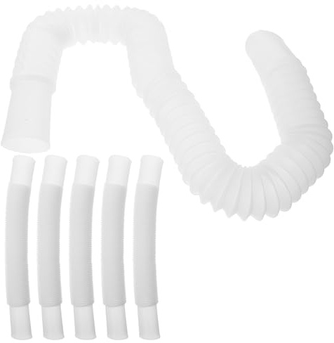 BETOOKY Flessibile Bianco 6 Pezzi in Pvc per Lavatesta da Leggero e Portatile e Lavaggio Chioma per Post Parto per Anziani