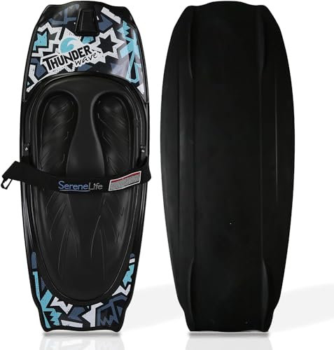 SereneLife Kneeboard Wassersport – Wakeboard mit Schlaufe, Surfbrett - mit Verstellbarem Gurt, Sommeraktivitäten für Sportbegeisterte, Sommer Wassersport- Ideal für Anfänger Kinder & Familien