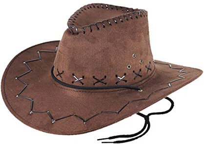 21Fashion Cowboyhut für Damen, Braun, für Herren, Welttag des Buches, Kostümparty, Zubehör, Heidekraut, Einheitsgröße