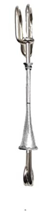 PP-e15 Jagdhorn auf einem 7,5 cm großen Kiltnadel, Schal, Brosche mit englischem Zinn-Emblem oder atemberaubender Anstecknadel