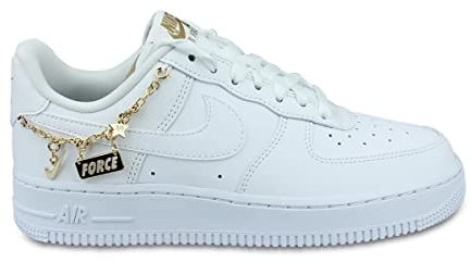 NIKE DD1525-100 Air Force 1 '07 LX Herren White/White-METALLIC Gold-FLT Gold EU 40.5