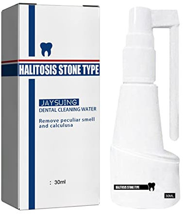 Calculus Dissolving Spray Limpiador de sarro para el hogar para el control de dientes, ducha oral portátil de mano, pasta de dientes para eliminación intensiva de manchas, 30 ml de algas rojas (A