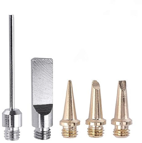 Kit de 5 embouts de fer à souder à gaz, accessoires pour torche à gaz butane