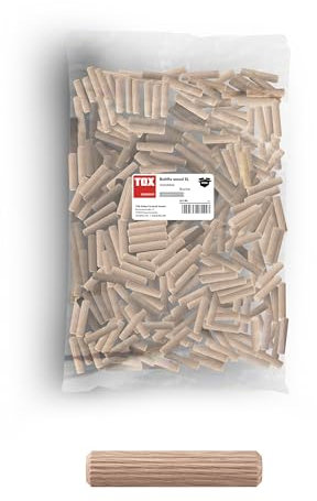 TOX Chevilles en bois Boltfix wood XL 6x30 mm, assemblage fiable de pièces en bois avec une tenue parfaite, convient pour meubles et les profilés d'angle, 1000 pièces dans un grand paquet, 015600101