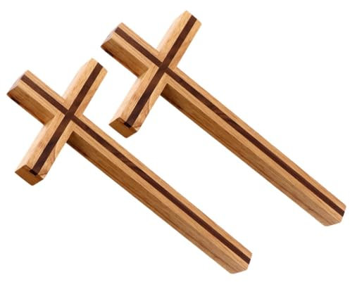 HOLIDYOYO 2stücke Kreuz Deko Rustikale Natürliche -kreuze Für Religiöse Anlässe Bastelprojekte Tischdeko Als Für Familie Und