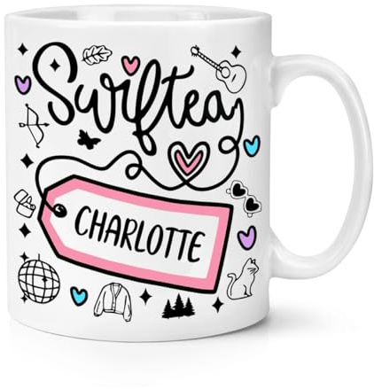 Personalised Swif-Tea 10oz Mug Cup Funny Gift Present Parody Tea Lover