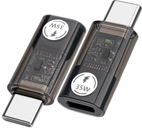 Seminer 2 Pack USB C zu Lightning Adapter (35W PD), Kompatibel mit iPhone 15 Pro Serie, iPad Pro, MacBook, Galaxy Note S9/S23 Ultra
