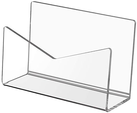 FUNOMOCYA Aktenhalter Aus Acryl Transparenter Brief-Organizer Umschlaghalter Für Schreibtisch Akten-Organizer Briefablage Bücherregal Für Buchhandlungen Bücherregal Bücherhalterung Für Schul