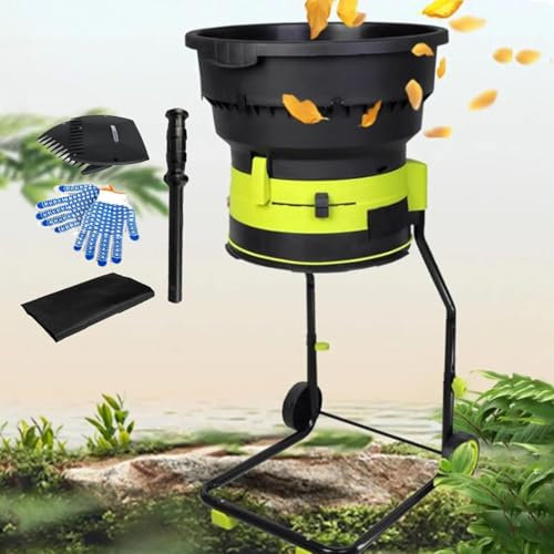 Biotrituratore da giardino da 2500 W, trituratore di foglie silenzioso, velocità di 8000 giri/min, con sacco di raccolta staccabile, trituratore elettrico per foglie, compost, detriti,20m-Power-Cord