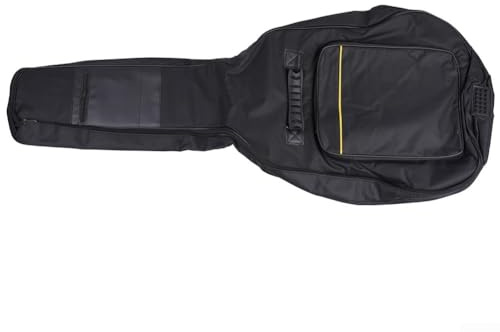 HomeVortex Gitarrentasche mit dicker Polsterung, wasserabweisend, Oxford-Stoff, 104 x 43 x 14 cm, doppelte Gurte schützen vor Kratzern, Wie abgebildet