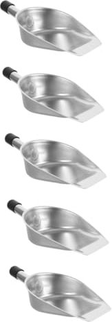 ULTECHNOVO 5 Piezas Pala De Basura Interior Sin Contacto Polvo Bote De Basura Miga Barrer Plegable Chico Piso Escobilla para Recogedor Compacto Pequeño Limpieza Recogedor Acero Inoxidable