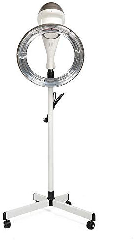 DUIRHNFV Secador de Pelo de pie Ajustable de 950 W Ruedas giratorias Secador de Pelo de salón de pie Profesional para el Equipo de Belleza de Secado de Cabello de salón en el hogar, Gris