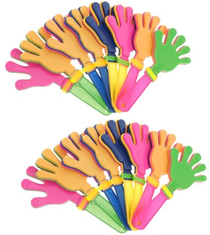 WEKAMOS Rumorosi in Plastica Per Bambini, Accessori Di Scena Per Feste e Tifo, Set Da 36 Pezzi Per Eventi Scolastici e Celebrazioni