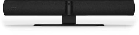 Jabra 8200-237 PanaCast 50 Panoramic 4K UHD Video Bar - Array multi-camera da 13 MP per sale conferenze piccole e medie, zoom 6x, FOV 180 gradi, 8 microfoni, 4 altoparlanti, RJ-45, USB, nero