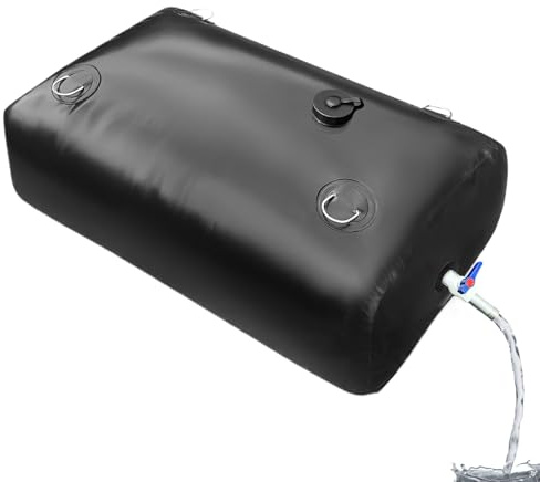 Foldable Water Storage Bag - Portable PVC Water Bladder Tank | 110L Camping Car Truck RV Waters Container, Large Capacity Outdoor Carrier, Garden Irrigation Reservoir Bag