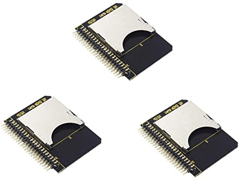 Deechate 3X Adattatore SD IDE da SD A 2,5 Scheda Adattatore IDE 44 Pin Convertitore 44 Pin Convertitore