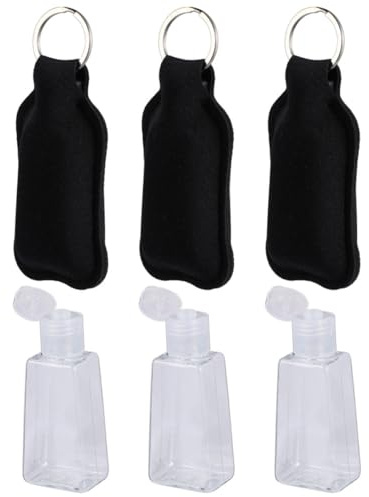 GALPADA Set 6 Pezzi Custodie per Bottiglie Profumo in Neoprene Nero, Portatile e Leggero, per Contenitori da Viaggio e Protezione Bottiglie Profumo