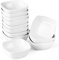 MALACASA Série Ramekin Dish, 12pcs Ramequin Moule à Soufflé Bol Dessert Porcelaine 4/10 * 10 * 3.5cm