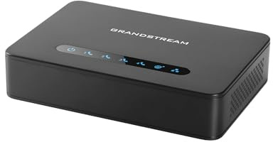GRANDSTREAM HandyTone HT814 4X FXS inkl. Gigabit-NAT-Router | 4 FXS-Anschlüsse, VoIP-Telefon und Gerät