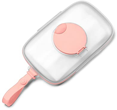Skip Hop 234153 Grab & Go Snug & Seal Wipes Case - Blush, rosa