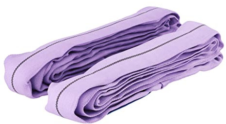 Sandax 2er-Set Profi Rundschlingen 1t (1 Tonne) Tragfähigkeit / 2m (2 Meter) Umfang, Schlupf/Hebeband belastbar bis 1000kg, Professionelle Hebeschlaufen endlos Lila, Rundschlinge nach DIN EN 1492-2